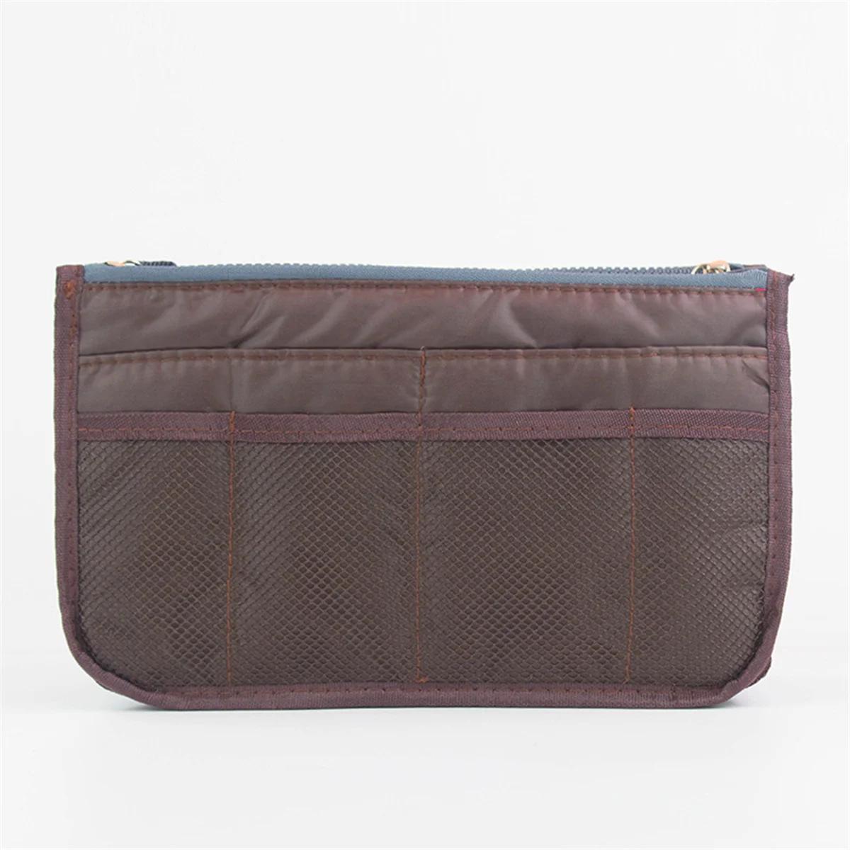 

Multifunctional Bi-fold Storage Bag Double Zipper Large Capacity Storage Arrangement Makeup Toiletries Large Classification,/./p кавовий