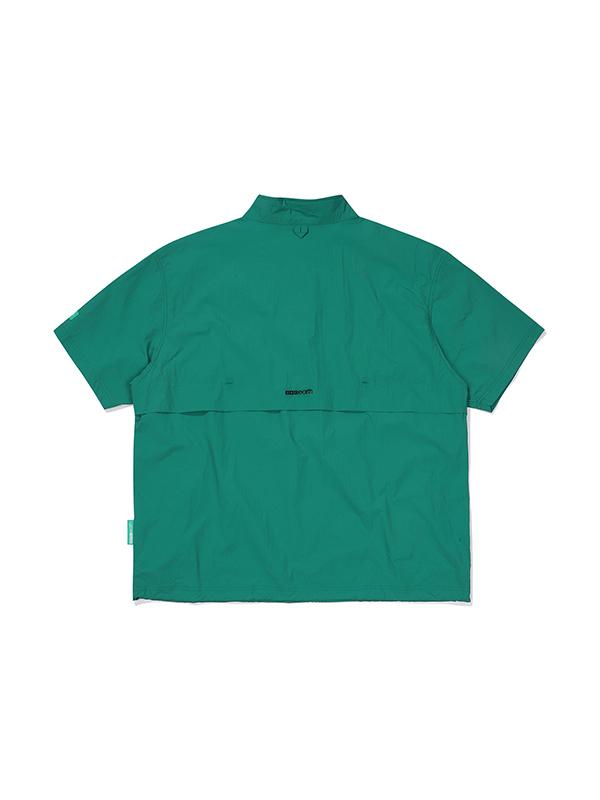 Bbc Earth Patch Pocket Short Sleeve Anorak_Teal Green