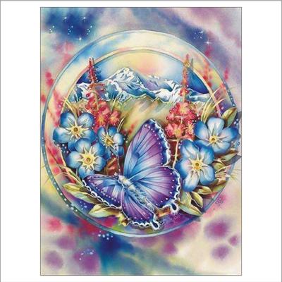 Pittura diamante 5D fai da te completa, farfalla, specchio, ricamo a diamante, punto croce, decorazione per la casa, regalo fatto a mano