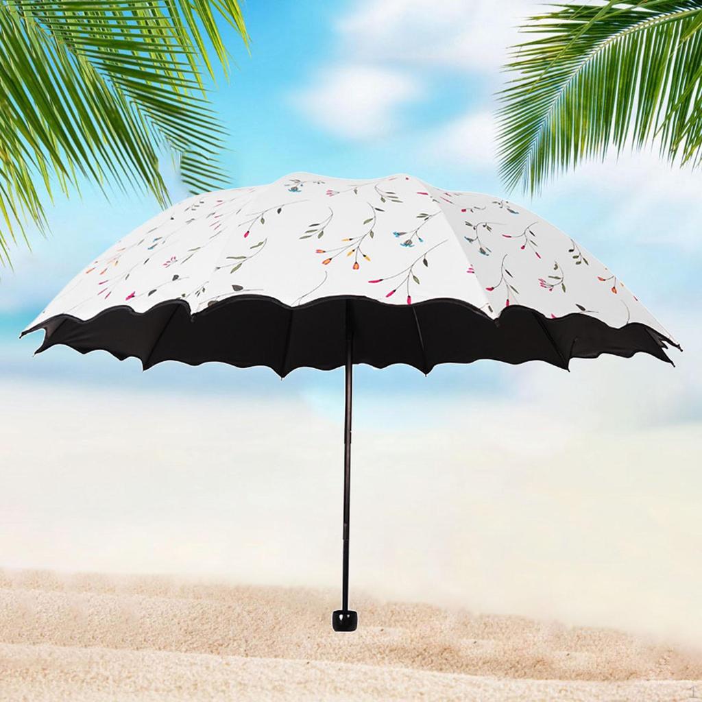 Foldable Umbrella Travel for Men Women Rainproof Rain Sun Purse