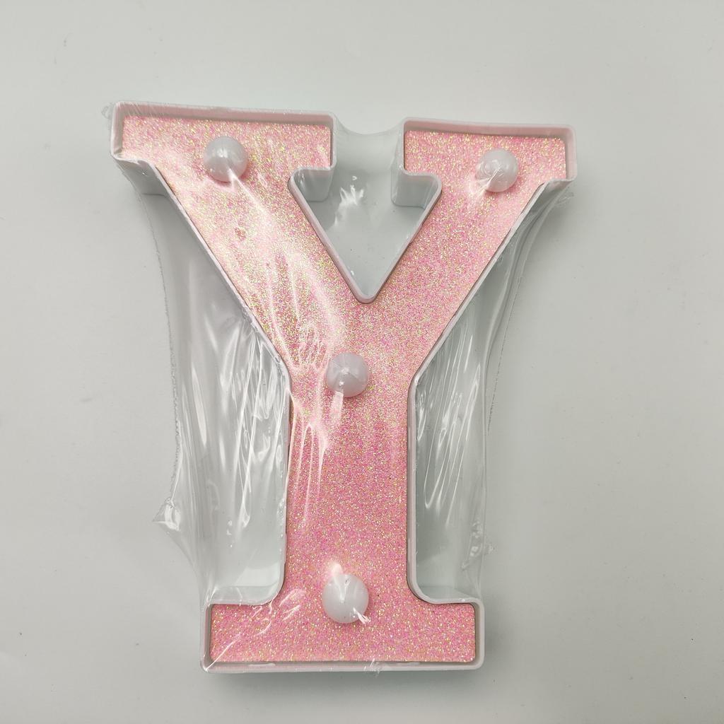 1pc Vibrant LED Lighting Letter - Battery Powered,Dimmable for Bedroom, Birthday Party, Wedding, Home, Christmas, and Eid Al-Adha Mubarak Decorations