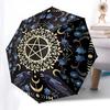 1PC Pentagram Raven Umbrella-8-Rib Reinforced, Automatic Open, Lightweight & Durable, Fashion Accessory for Outdoor, Beach L0341