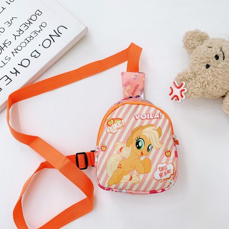 Animal Print Kids Breathable Nylon Crossbody Waist Bag For Kindergarten Daily Use