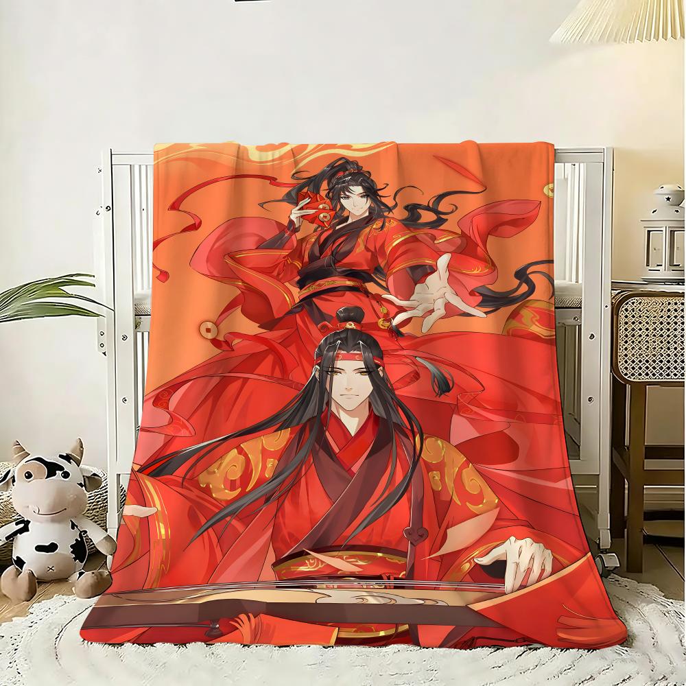 Chinese anima Mo Dao Zu Shi Throw g Flannel Blanket Lightweight Soft Skinfriendly Summer Thin Throw Blanket