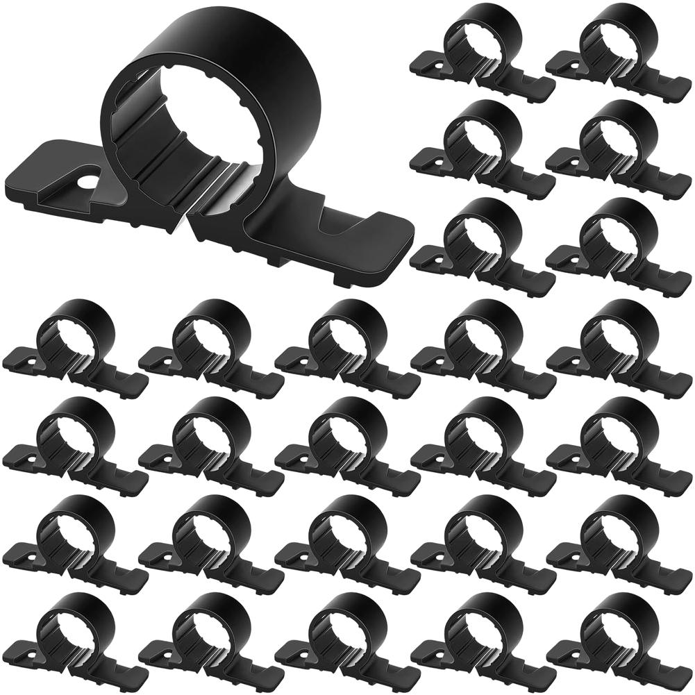 50XHeavy Duty Plastic Pipe Clamp For PEX Copper CPVC Pipe Hanger Support Fits 1/2 Inch And 3/4 Inch Pipes
