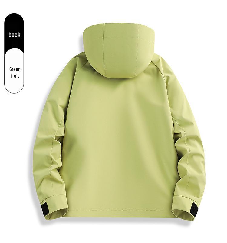 Skijacke Set: Schwarz-Gold-Fleece Warme Innenlage mit 75D Doppelwarp-Schuss, Drei-in-Eins-Design für Paare