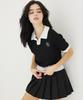 AWESOME STUDIO Point Collar Knit Black