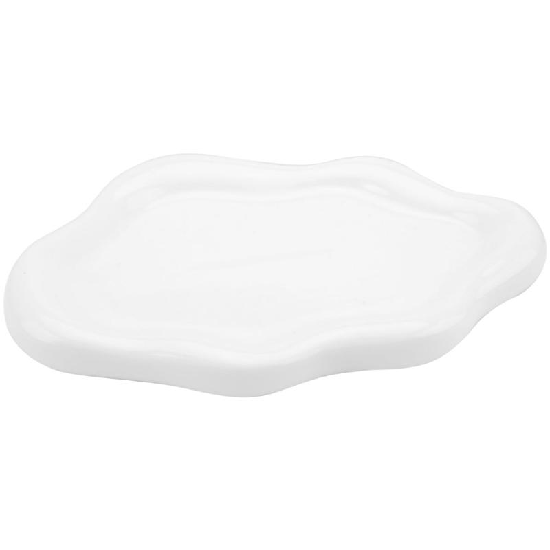 

Unique Ceramic Jewelry Holder Dish with Creative Cloud Pattern Flexible Storage Additio for Accessories Keys Small Items білий