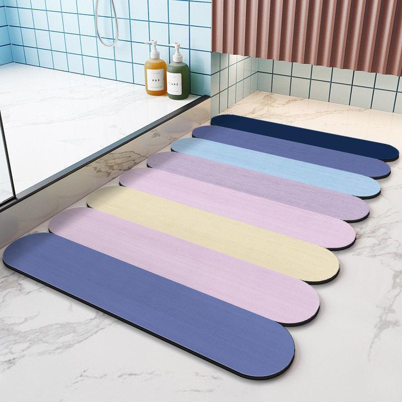 Nordic Diatom Mud Mat Bathroom Absorbent Non-slip Mat Toilet Entry Mat Toilet Door Door Quick Drying Mat