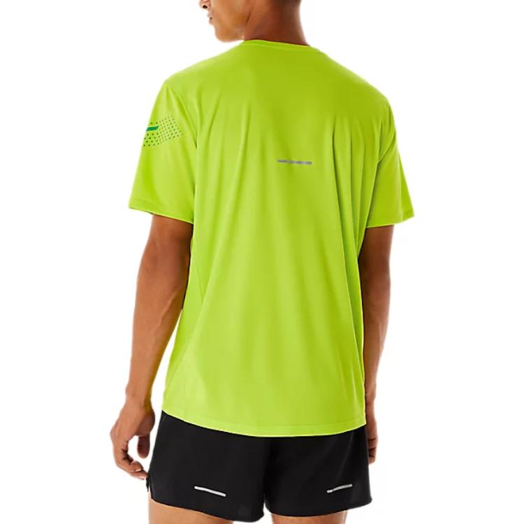 Asics Round Neck Pullover Quick-Dry Sports Short Sleeve T-Shirt Men Tops Green 2011C836-302