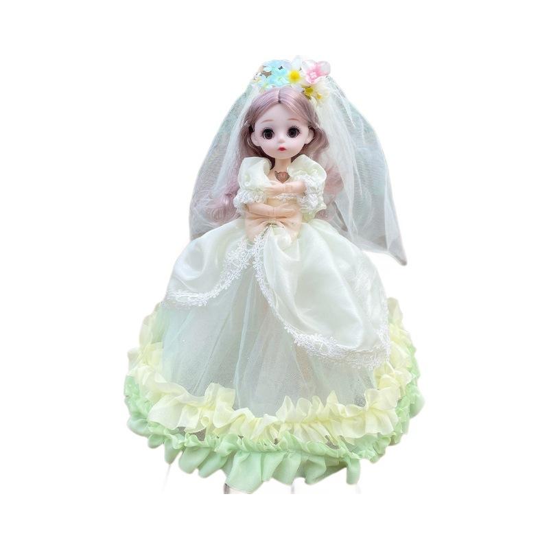 1 Set 32Cm Music Gauze Skirt Dolls Action Figures For Girls 6 To 7 Years Kids Toys Clothes And Accessories