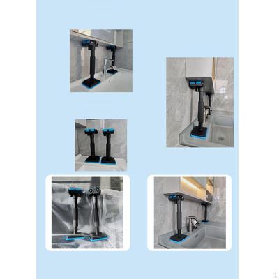 Soporte de instalación de puerta de gabinete de baño, ajuste del soporte de elevación que ahorra mano de obra para
