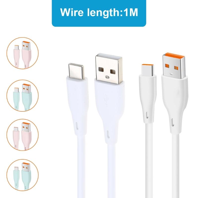 Super Fast Charging Cable Data Sync Line 120W Power Cord Male USB To Male USB 5Pin/USB C Connector Wire Line 100cm