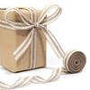 Natural Color Burlap Ribbon White Edge Linen Webbing New Jute Rope  Gift Packing