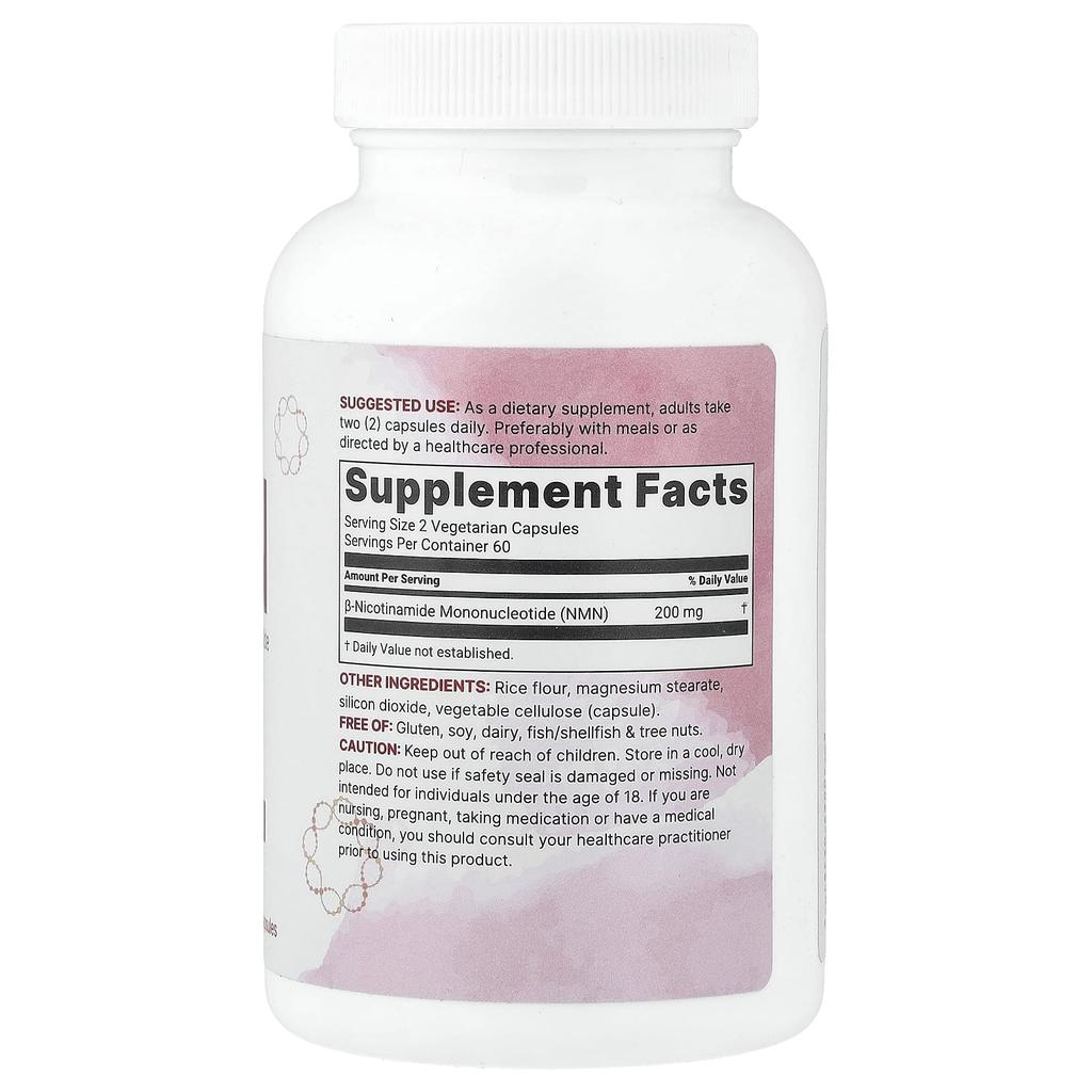 Micro Ingredients, NMN, 120 Veggie Capsules (100mg per capsule)