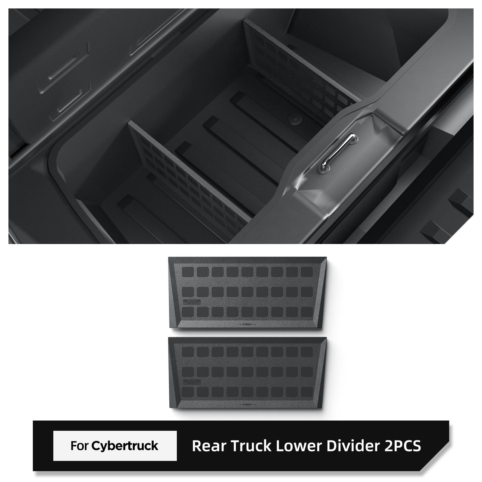 

2Pcs for Tesla Cybertruck 2024-2026 Rear Truck Bed Lower Layer Combination Partition Container Organizer Board Accessories