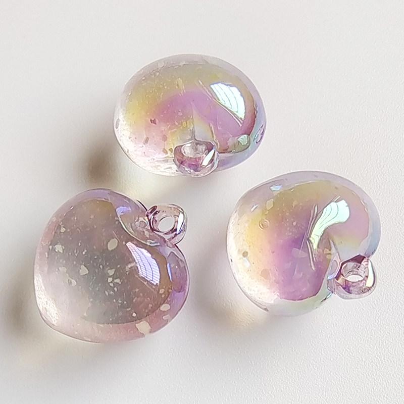 Iridescent Loose Powder Luminous Pendant Jewelry Accessories for DIY Peaches and Hearts
