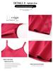 Women's Plus Size V-Neck Silk Satin Lace Camisole Dress – Sleeveless, Loose Fit for Spring & Summer Wear