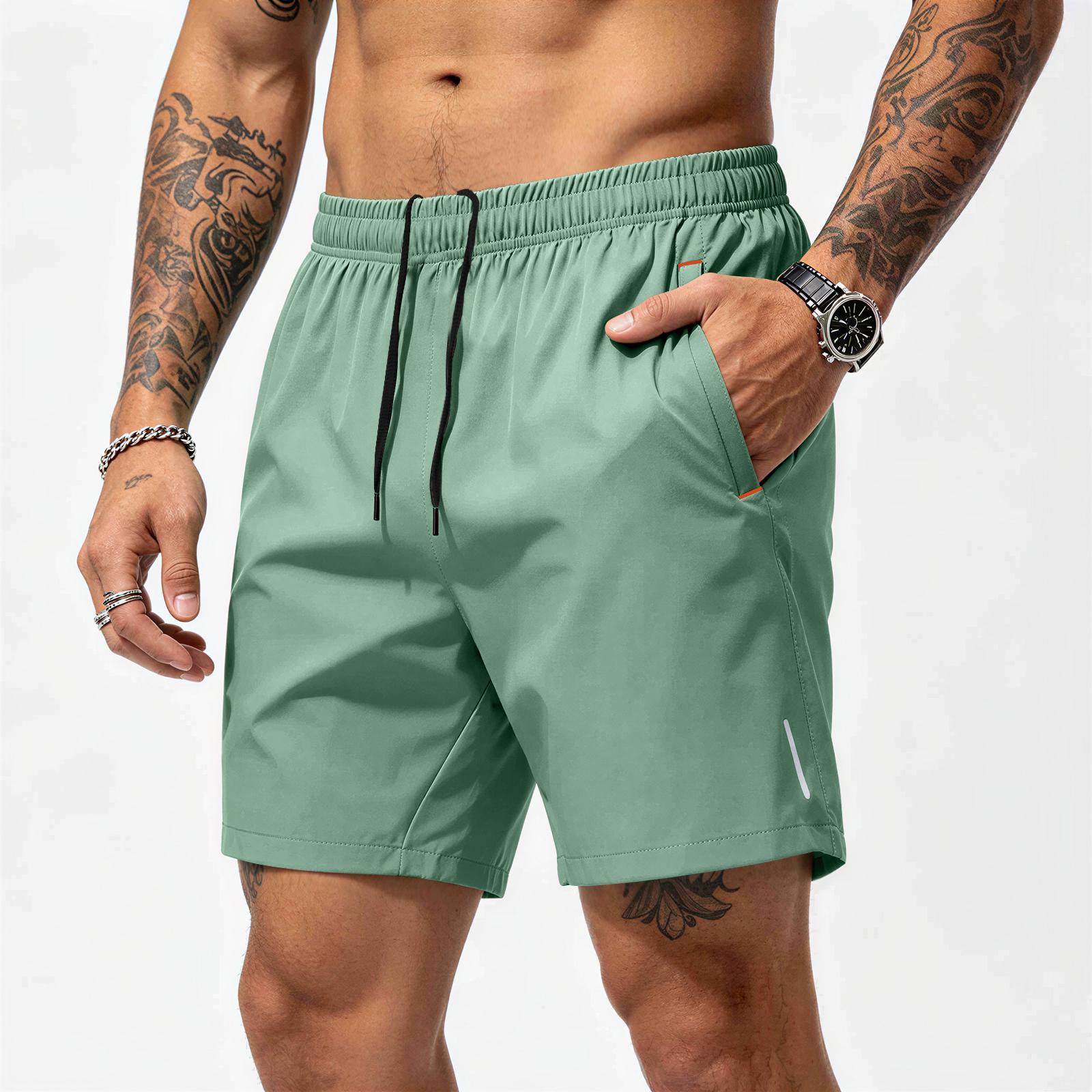Viper Heren Athletische Shorts Sneldrogend Lichtgewicht Elastische Taille Hardloopshorts met Ritszakken voor Sporttraining Sportschool Workout XXL