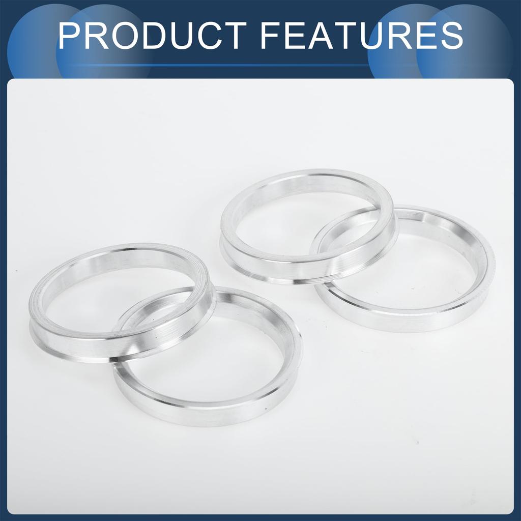 INFINAUTO Hub Centric Rings 56.1mm Inner To 66.1mm Outside Diameter Car Wheel Hub Rings Aluminum Alloy 4pcs