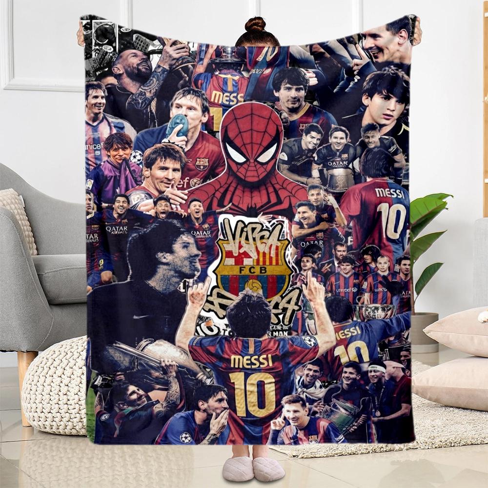 Lionel Messi Spiderman Lionel Messi Blanket Soft Cozy Suitable For Seaside Picnics Chair Four Seasons Multipurpose Warmthful Decor