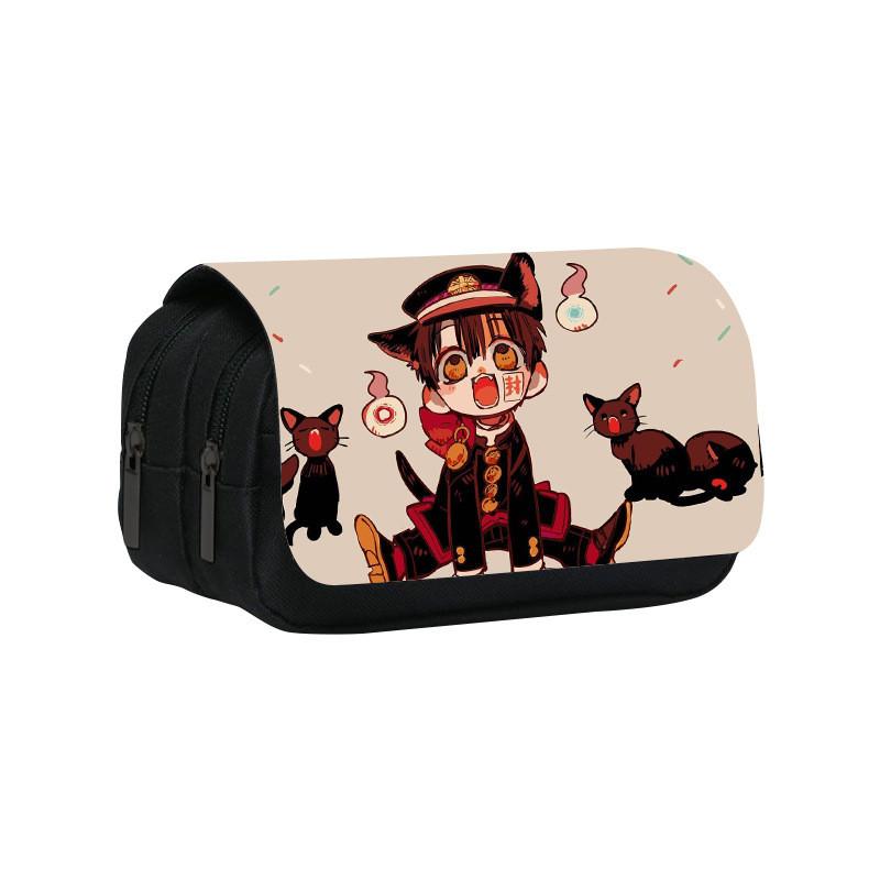 Toilet Bound Hanako Kun Pattern Double Layer Stationery Storage Bag For Students And Professionals