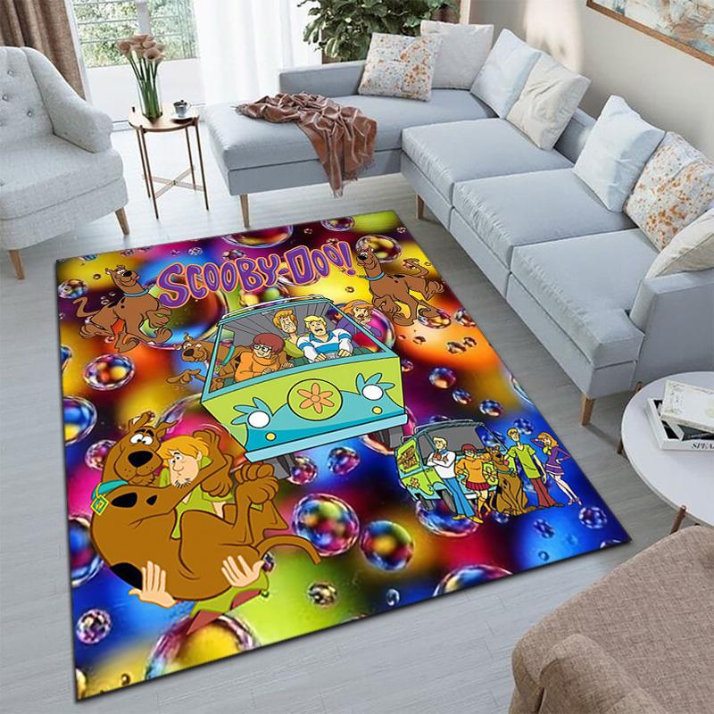 Halloween Cartoon Comedy Adventure Movie Scooby-Doo Carpet Is Suitable for Living Room and Bedroom Doormats Office Balcony Decorative Carpet V2