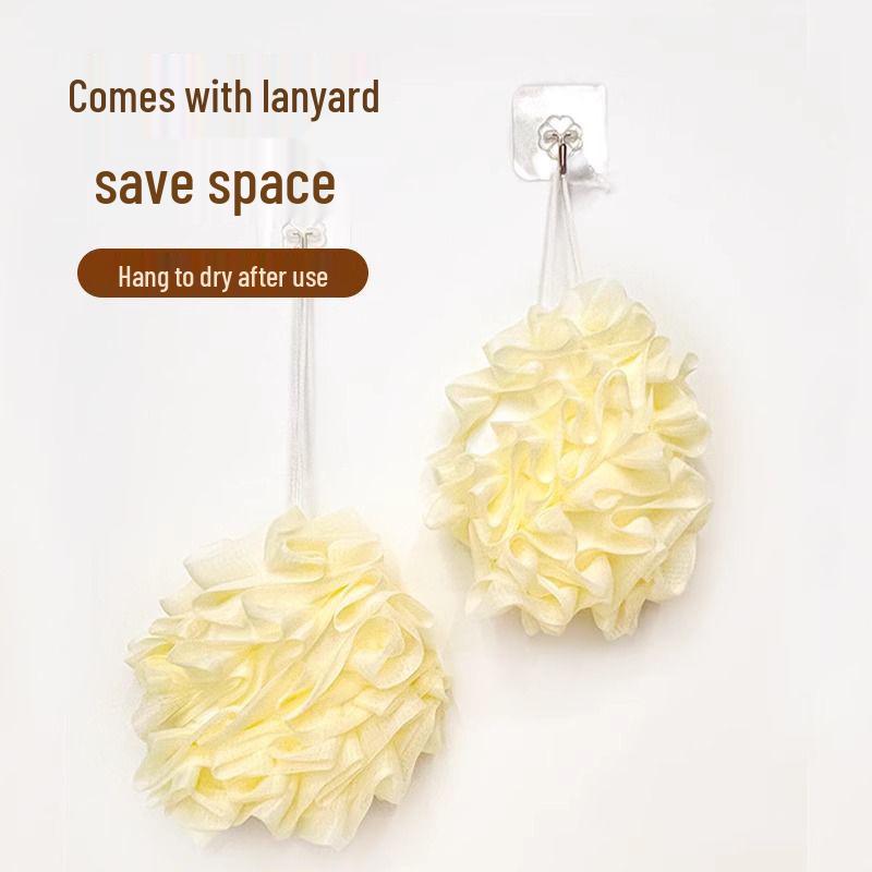 Exfoliating Scented Bath Ball: Rich Lather, Soap Holder, Two-in-One