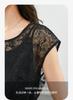Summer New Style Fashion Style Lace Irregular Waist Sleeveless Two piece Dress Set