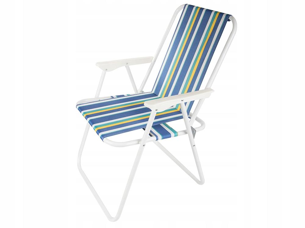 Folding Beach Chair Green Stripes (6)