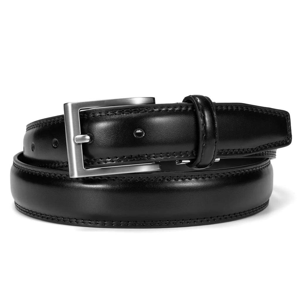 [Macoking] Men's Casual Belt, Large Size, Genuine Leather, Business, Gentleman's, Golf, Men's Brand, Suit, Black, Student, Gift, 120