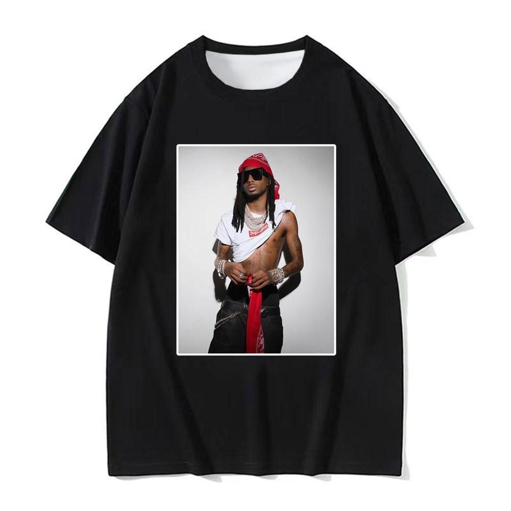 Playboi Carti Inspired Street Style T-Shirt Vintage Style Rap Aesthetic T-Shirt Unisex Hip Hop Loose T-Shirt Ghetto Star T-Shirt