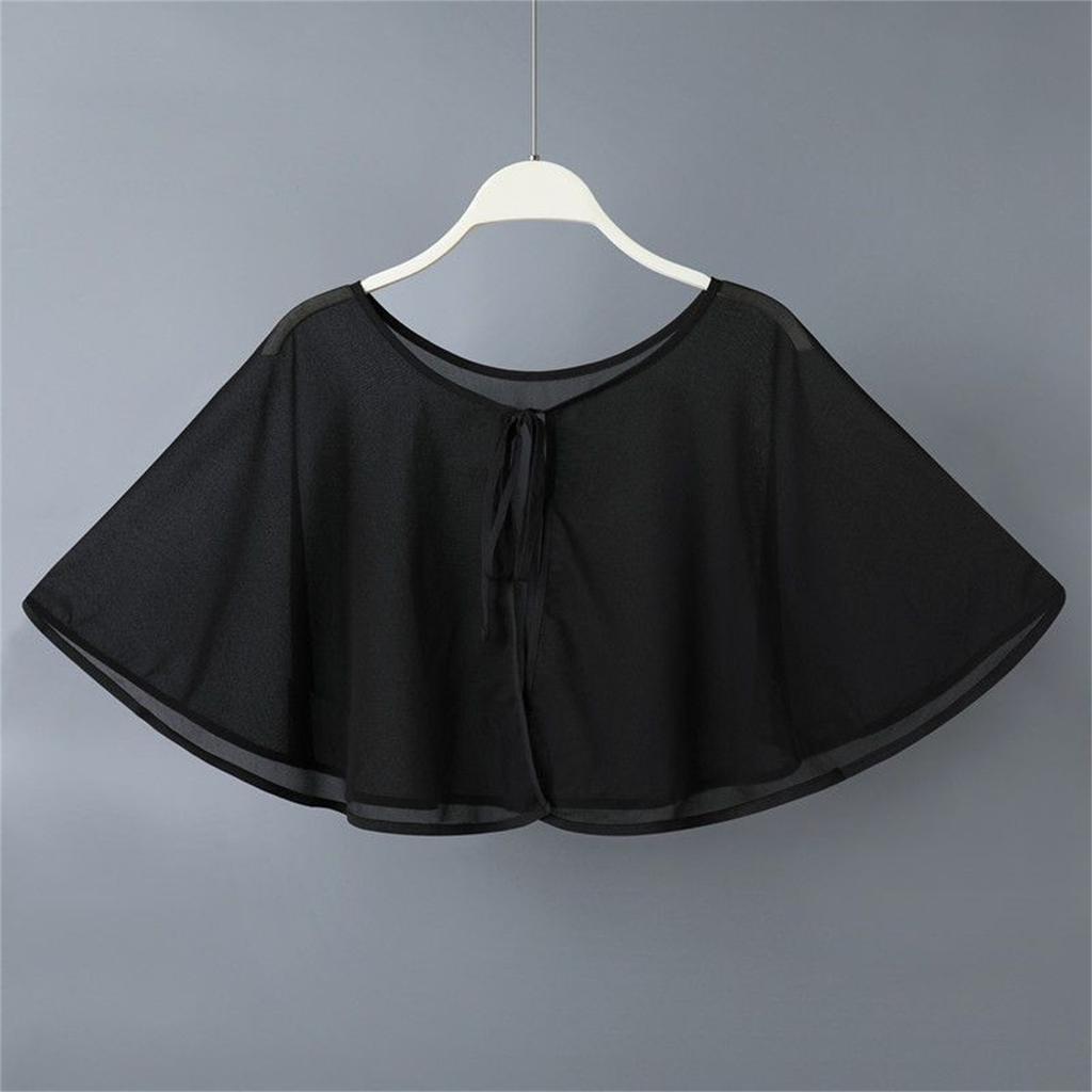 Soft Chiffon Sun Protection Wrap Lightweight Foldable Design For Sensitive Skin Summer Outfits
