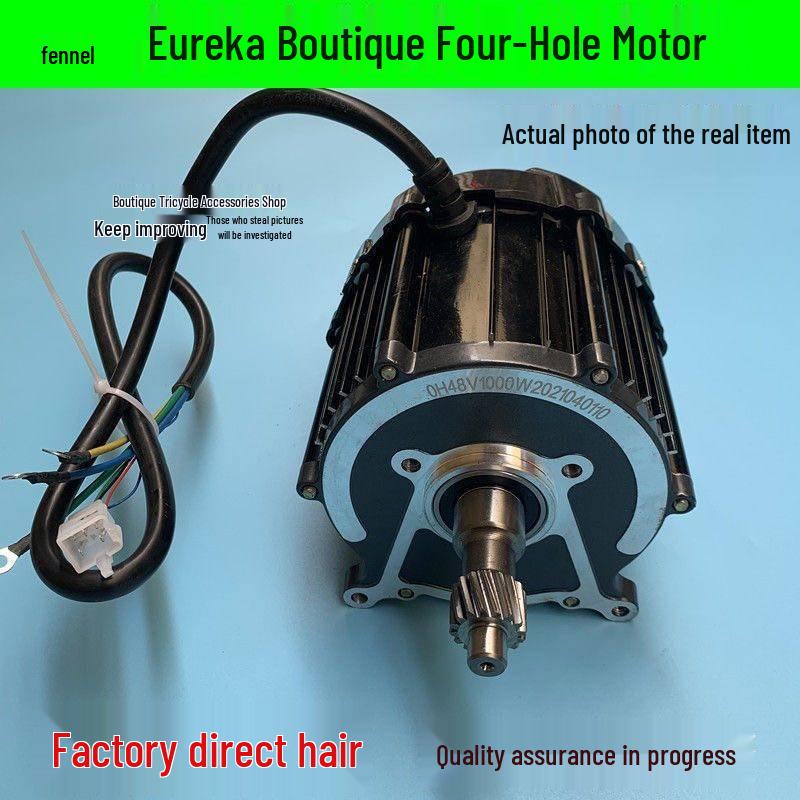 Eureka Electric Tricycle Motor: 48V/60V, 500-800W, 16-Tooth, Four-Hole Differential