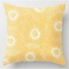 Yellow cushion pillowcase 40x40, 45x45, 50x50, 60x60. Square pillowcase, sofa cover. Home Decor Pillowcase.
