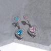 Elegante Bauchnabelpiercing-Stange Persönlichkeit Gebogene Bauchnabelringe Mode Bauchringe Damen