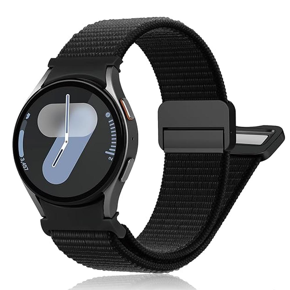 Band For Samsung Galaxy Watch 4/5/6/7/FE/classic/5 Pro 44mm 40mm No Gaps Magnetic Nylon Bracelet Correa Galaxy Watch 7 Strap