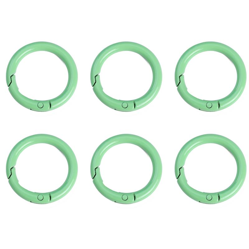 2/5/10Pcs Alloy Spray Painted Open Ring Spring Buckle Clasps For Key Bag Accessories