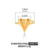 18K Gold Adjustable Heart Ring for Women - Fade-Resistant Stainless Steel