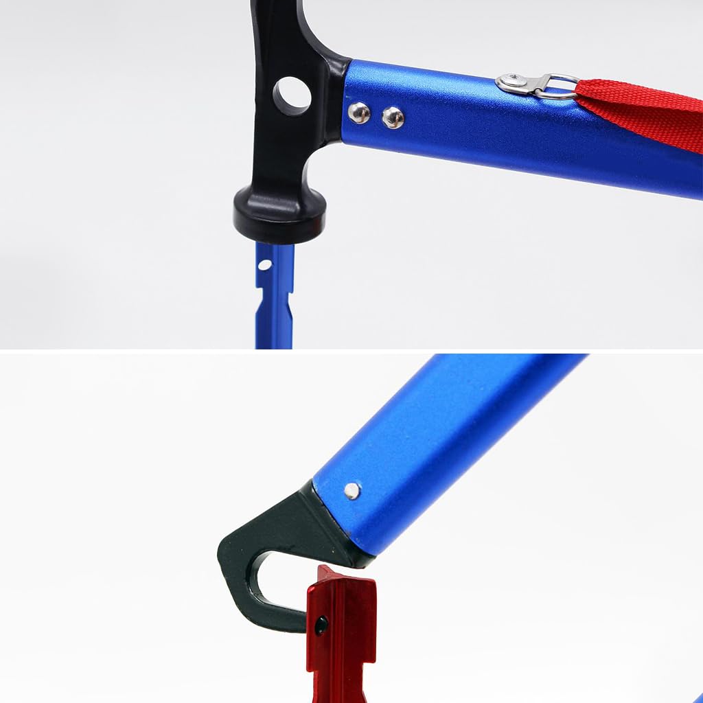 Naturehike Outdoor Multifunctional Hammer, Camping Aluminum Alloy Tent Hammer, Outdoor Rescue Hammer (Blue)