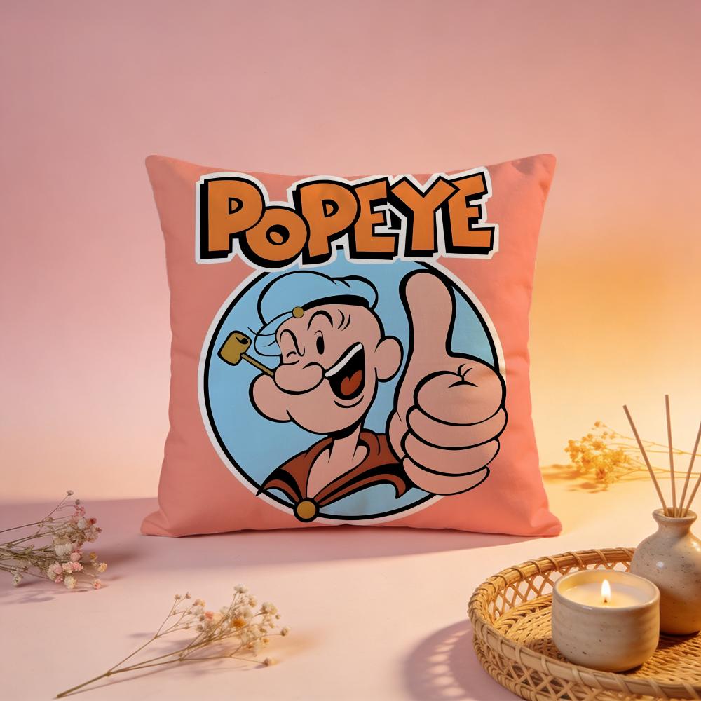 Stylish PPopeye the Sailorful Cushion Cover Comfortable Durable Pillow Cover MultiScene for Home Office Car Sofa