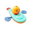 Pull Cord Duck Bathtub Boat Interactive Pull String Duck Infant Water Activity Toys Floatable Baby Bath Canoe