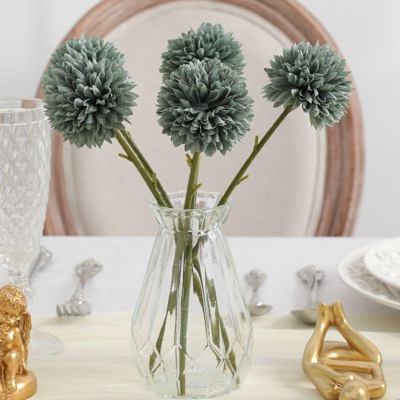 5Pcs Artificial Dandelion Flowers Fake Hydrangea Bouquet for Home Room Vase Decor Garden Party Wedding Bridal Christmas Ornament