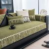 Non-Slip Chenille Sofa Mat With Lace Sofas Cover For Living Room Corner Couch Cushion Seat Pad Home Protection Covers