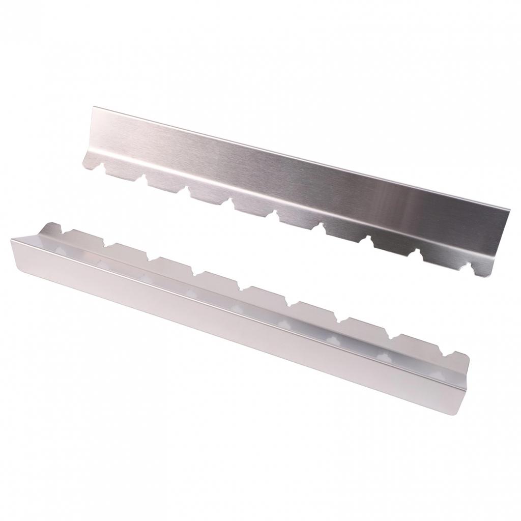 2 Pcs Stainless Steel BBQ Skewer Rack for 6 9 Skewers Barbeque Grill Holder