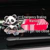 Reflective 'Maintain Distance' Sticker for Rear Windshield - Ideal for Female Drivers