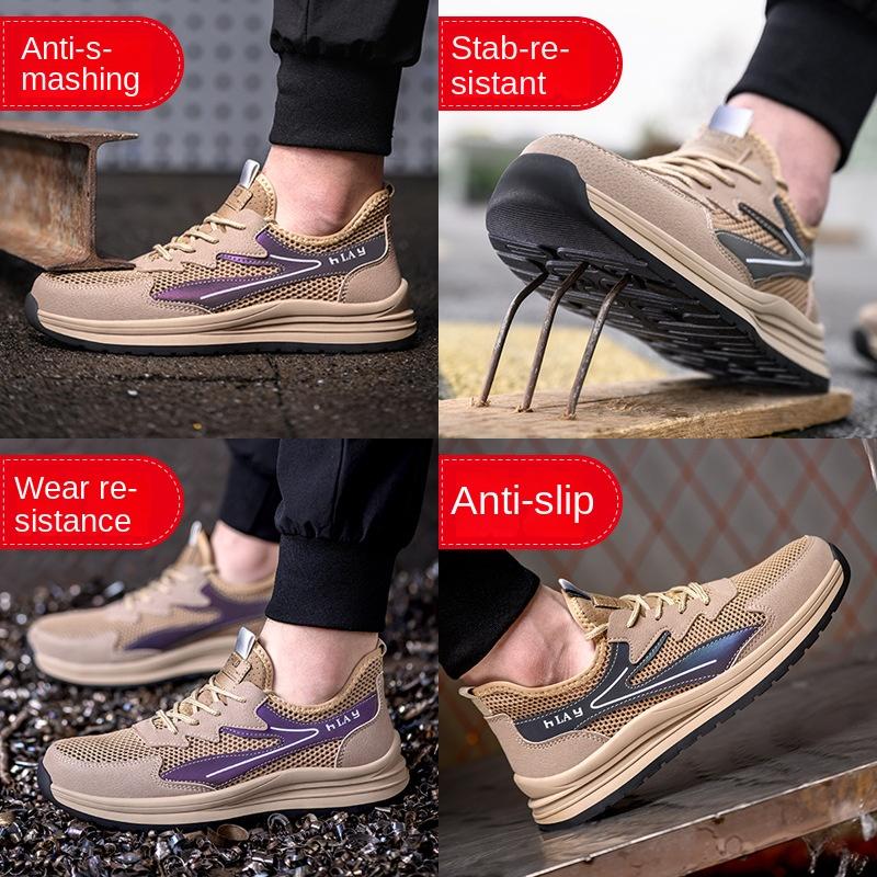 Labor Insurance Shoes Are Smash-proof and Puncture-proof, Steel Baotou Breathable Safety Shoes, Labor Insurance Shoes for Men