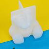 3D Geometry Little Bear Candle Decorative Ornament Silicone Mold Suitable for Epoxy Diy Crafts Jewelry Making Home Decor