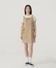 Covernat Woman Shirred Cargo Sleeveless Dress Beige