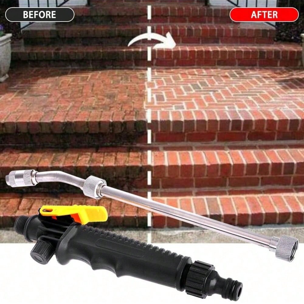 1PC High Pressure Car Wash Water Gun, Adjustable Atomization Nozzle for Car AC Cleaning, Plant Watering & Garden Watering